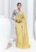 Picture of Graceful Organza Lemon Chiffon Saree