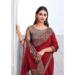 Picture of Splendid Chiffon & Silk Fire Brick Saree