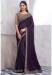 Picture of Graceful Chiffon & Silk Purple Saree