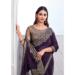 Picture of Graceful Chiffon & Silk Purple Saree