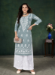 Picture of Pleasing Chiffon Light Slate Grey Kurtis & Tunic