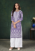 Picture of Beautiful Chiffon Light Slate Grey Kurtis & Tunic