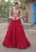 Picture of Fascinating Rayon Fire Brick Readymade Lehenga Choli