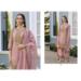 Picture of Superb Organza Rosy Brown Readymade Salwar Kameez