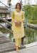 Picture of Grand Organza Light Yellow Readymade Salwar Kameez