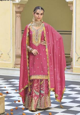 Picture of Chiffon Pale Violet Red Readymade Salwar Kameez