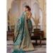 Picture of Well Formed Organza Midnight Blue Saree