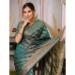 Picture of Well Formed Organza Midnight Blue Saree