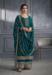 Picture of Silk Midnight Blue Straight Cut Salwar Kameez