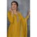 Picture of Good Looking Silk Chocolate Straight Cut Salwar Kameez