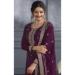 Picture of Graceful Silk Dark Magenta Straight Cut Salwar Kameez