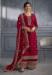 Picture of Resplendent Silk Maroon Straight Cut Salwar Kameez