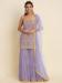 Picture of Georgette Light Slate Grey Straight Cut Salwar Kameez