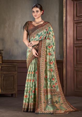 Picture of Alluring Silk Dim Gray Saree