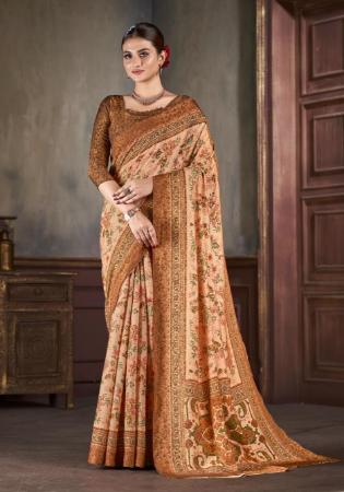 Picture of Superb Silk Burly Wood Saree