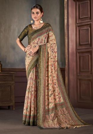 Picture of Appealing Silk Rosy Brown Saree