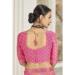 Picture of Pretty Chiffon Hot Pink Saree