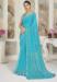 Picture of Grand Chiffon Dark Turquoise Saree