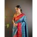 Picture of Lovely Silk Light Steel Blue Saree