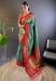 Picture of Stunning Silk Dark Sea Green Saree