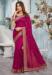 Picture of Delightful Georgette Medium Violet Red Saree