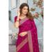 Picture of Delightful Georgette Medium Violet Red Saree