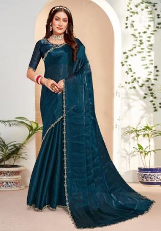 Picture of Wonderful Silk Midnight Blue Saree