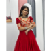 Picture of Excellent Georgette Maroon Readymade Gown