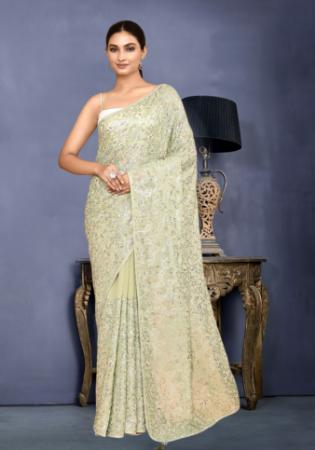 Picture of Charming Silk Medium Spring Green Saree