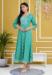 Picture of Rayon & Cotton Medium Aqua Marine Kurtis And Tunic