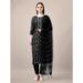 Picture of Pleasing Rayon Black Readymade Salwar Kameez