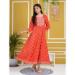 Picture of Pleasing Rayon & Cotton Light Pink Kurtis And Tunic