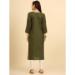 Picture of Fascinating Cotton Dark Olive Green Kurtis & Tunic