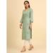 Picture of Wonderful Cotton Dark Sea Green Kurtis & Tunic