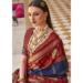 Picture of Magnificent Silk Navy Blue Saree