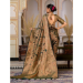 Picture of Good Looking Organza Dark Olive Green Saree