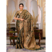 Picture of Good Looking Organza Dark Olive Green Saree