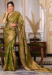 Picture of Superb Organza Olive Drab Saree