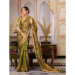 Picture of Superb Organza Olive Drab Saree