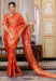 Picture of Nice Organza Indian Red Saree