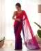 Picture of Appealing Georgette Dark Red Saree