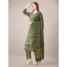 Picture of Rayon Dark Olive Green Readymade Salwar Kameez