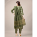 Picture of Rayon Dark Olive Green Readymade Salwar Kameez