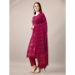 Picture of Magnificent Rayon Deep Pink Readymade Salwar Kameez