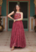 Picture of Grand Georgette Indian Red Readymade Gown