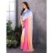 Picture of Ideal Georgette Peach Puff Saree