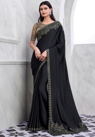 Picture of Taking Silk Black Saree