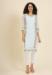 Picture of Admirable Georgette Light Steel Blue Kurtis & Tunic