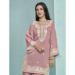 Picture of Magnificent Silk Rosy Brown Straight Cut Salwar Kameez