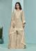 Picture of Alluring Silk Beige Straight Cut Salwar Kameez